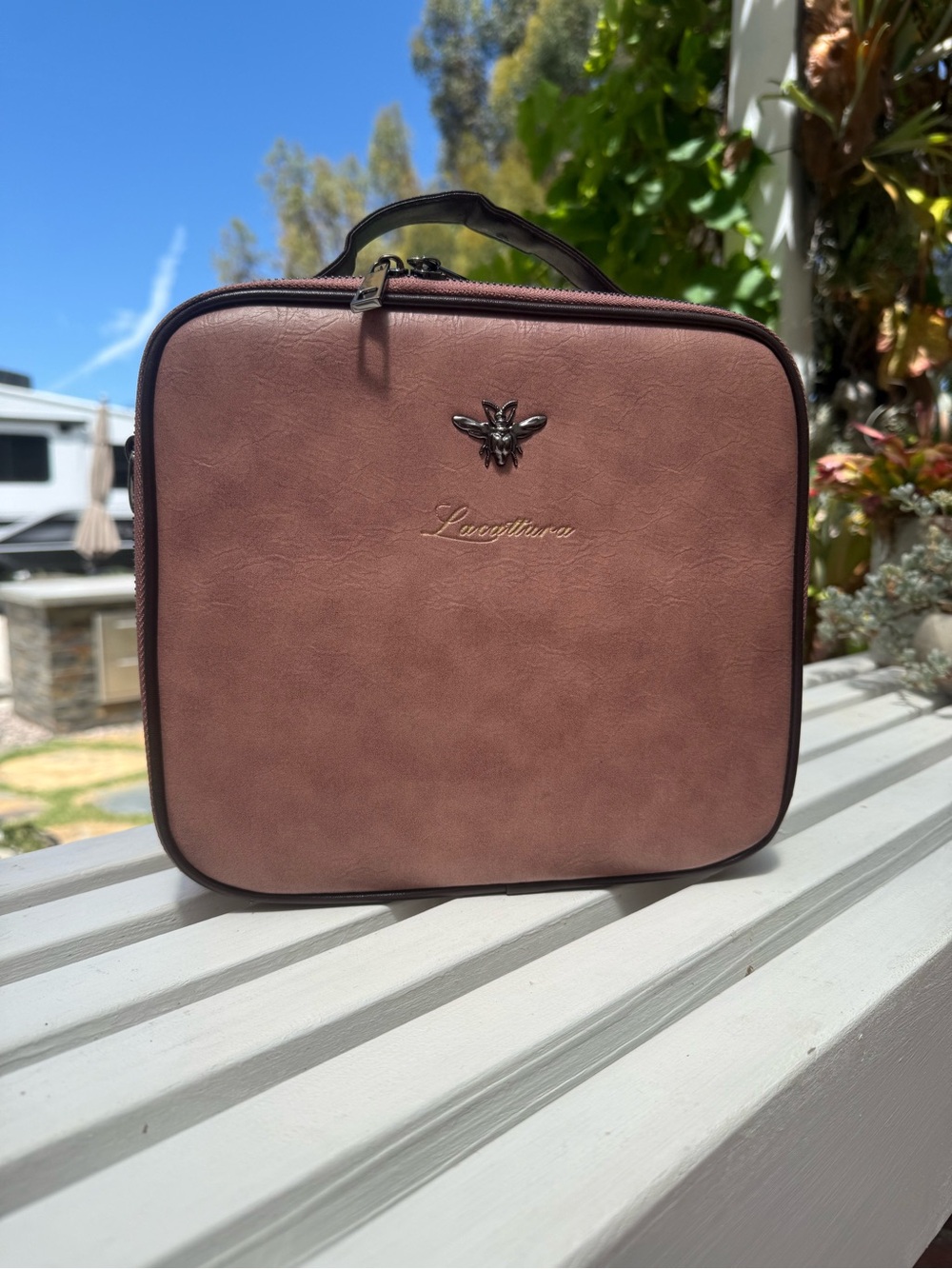 Mauve Travel Toiletry Bag for Men